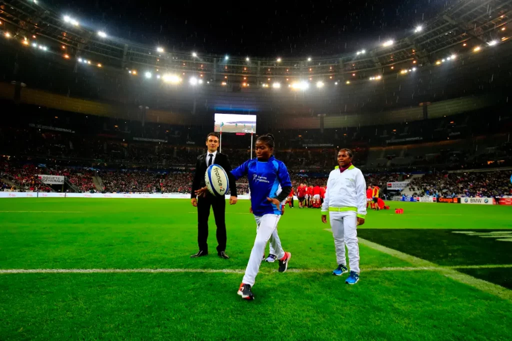 Coup d'envoi du match France-Galles en 2018 au Stade de France