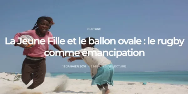 Article Paris Global Forum sur la jeune fille et le ballon ovale